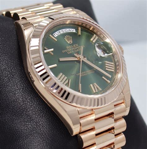 rolex green date|chrono24 rolex day date.